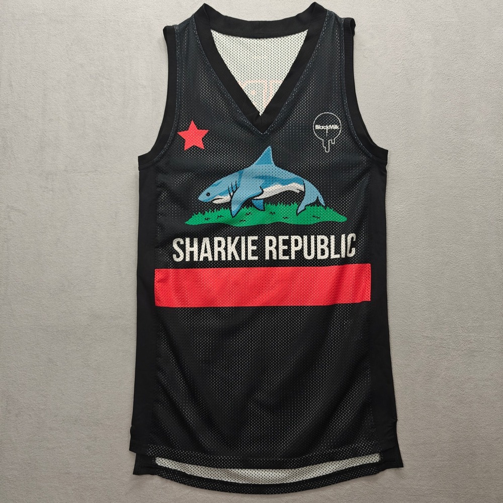 BlackMilk Sharkie Republic Shooter Basketball Jersey Womens XXS‎ Streetwear Rave